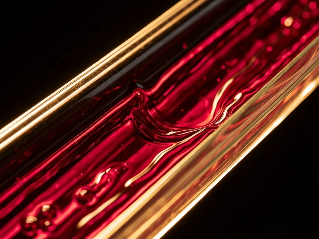 Visuelle Metapher für Viskosität und Fluss